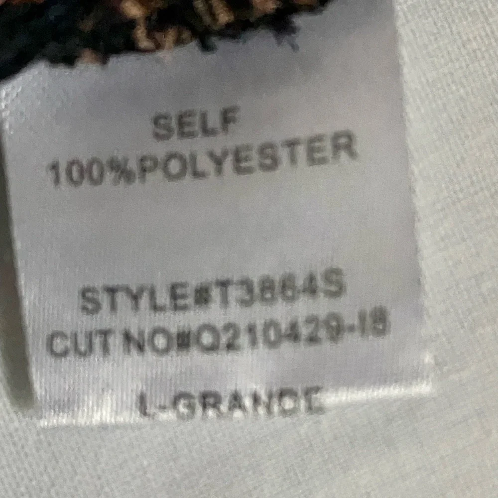 Crop Blouse Shirt Black Large NWT Blush Whimsical - Picture 8 of 9